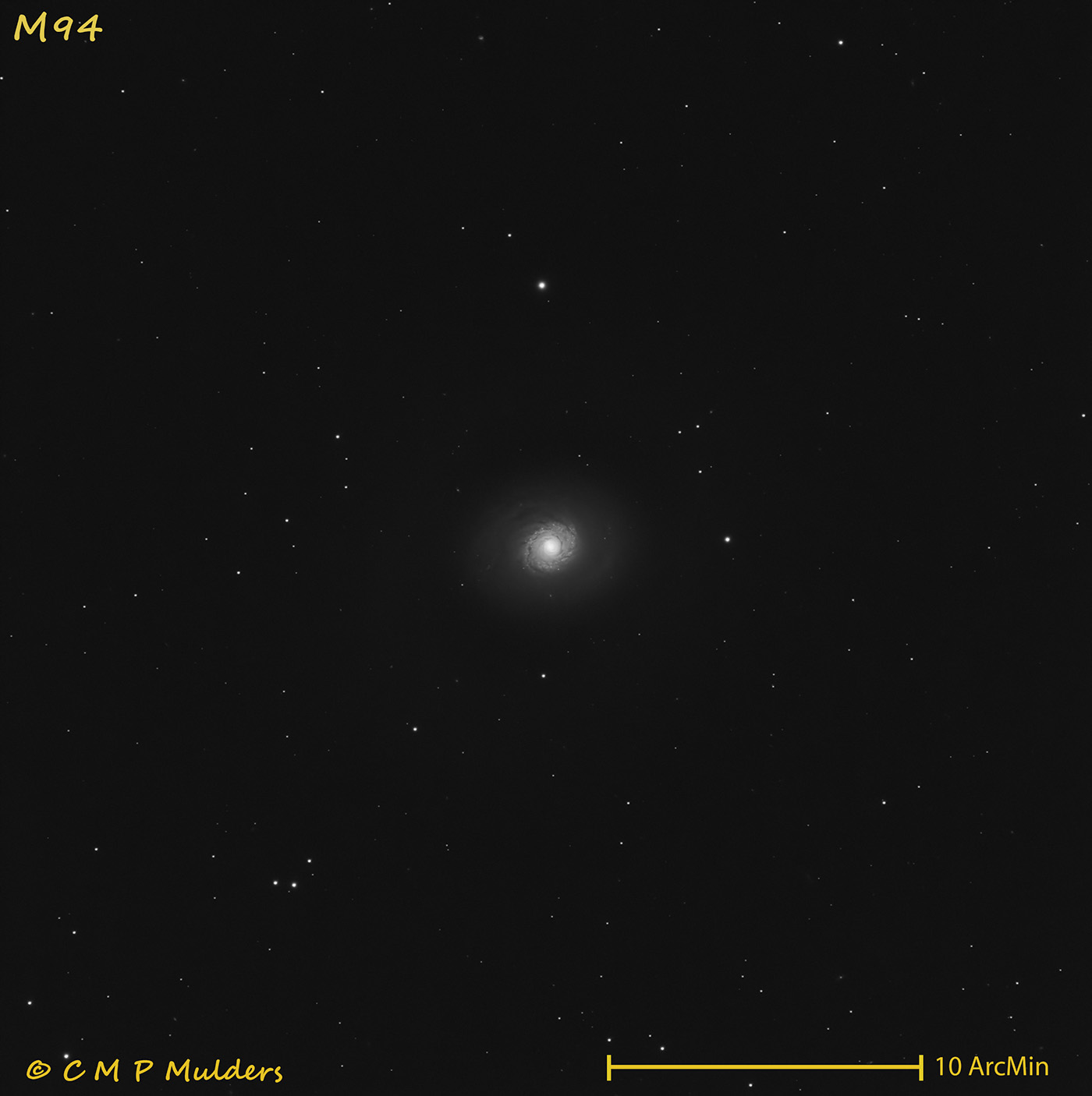 Messier 094 - Spiral Galaxy in Canes Venatici