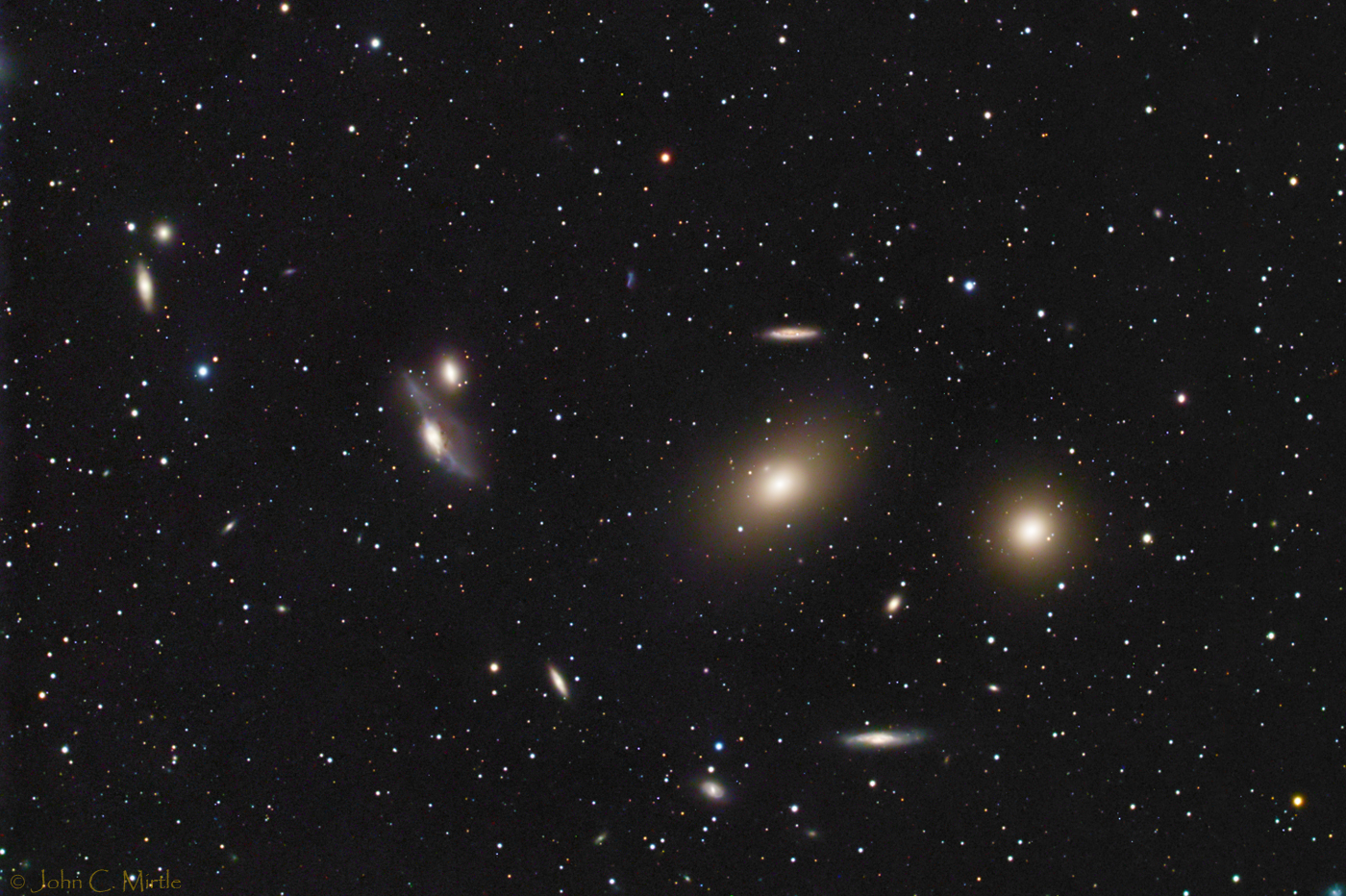 Galaxies Messier 84 and Messier 86