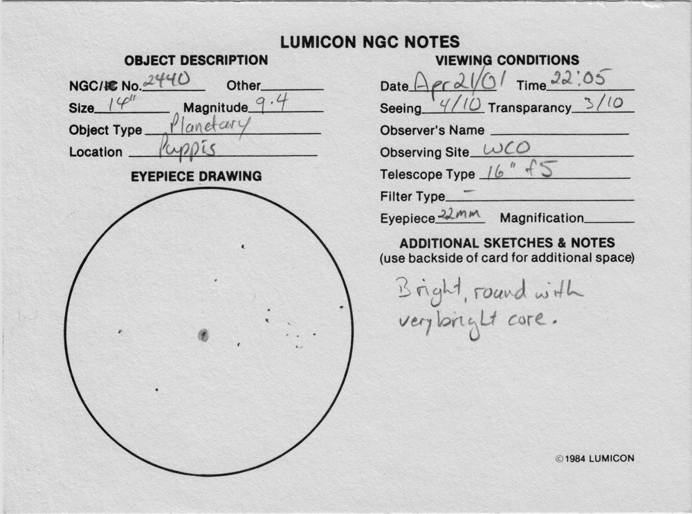 ngc2440 - Planetary nebula in Puppis.