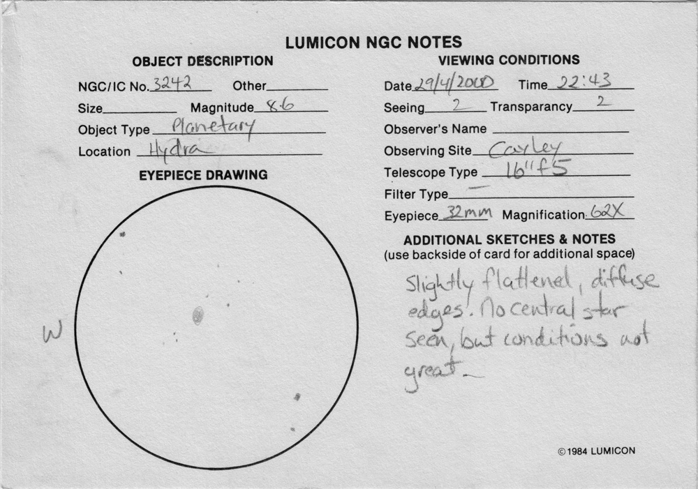 ngc3242 - Planetary nebula in Hydra.