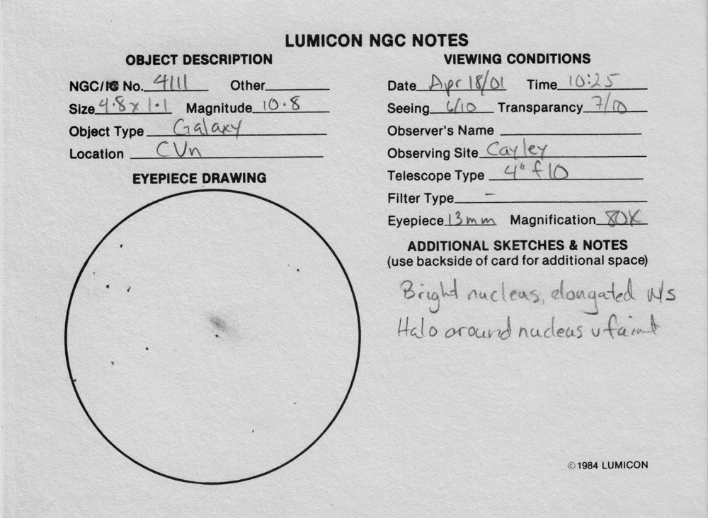 ngc4111 - Galaxy in Canes Venatici.