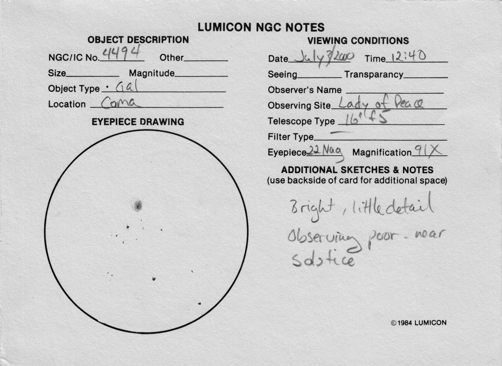 ngc4494 - Galaxy in Coma Berenices.