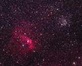 M52 and The Bubble Nebula