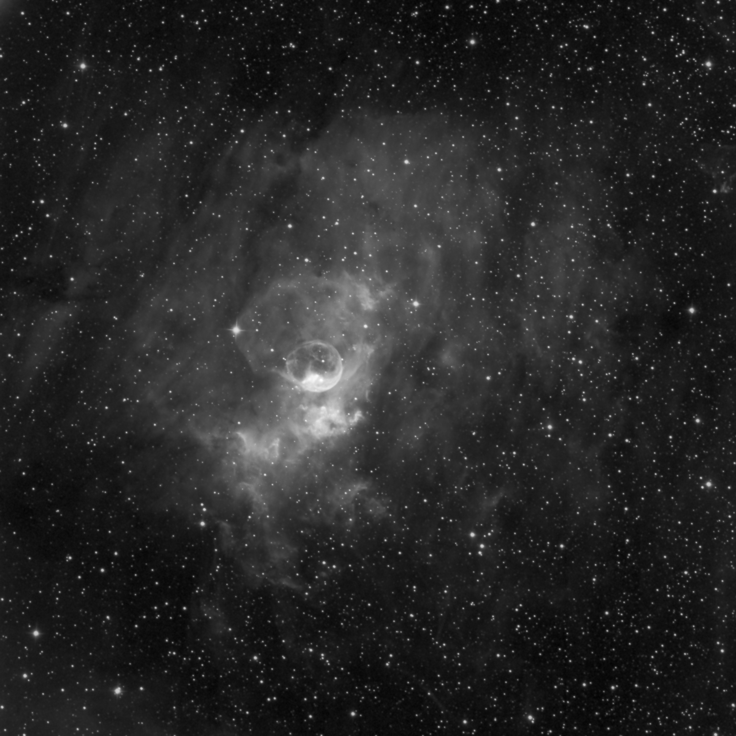 The Bubble Nebula in H-Alpha