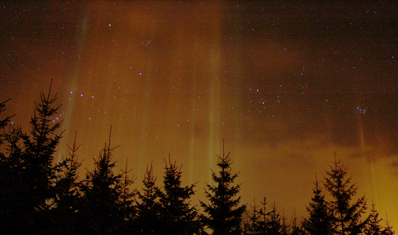 Orion Light Pillars